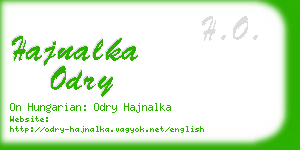 hajnalka odry business card